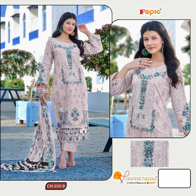 Fepic Crafted Needle CN-939 Wholesale Readymade Indian Pakistani Suits