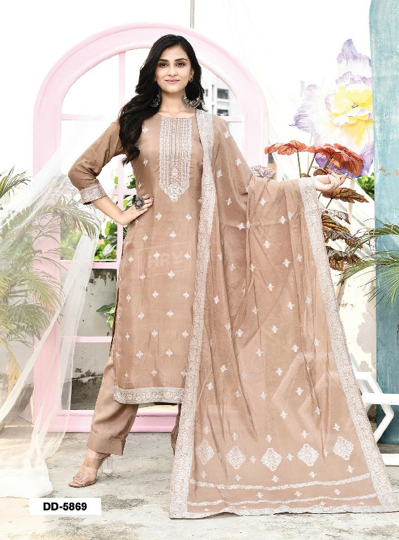 HRU SANSKAR VOL 6 MUSLIN WITH JACQUARD WORK CLASSIC LOOK READYMADE SALWAR SUIT