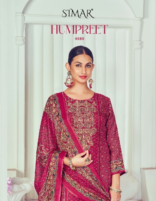 HUMPREET BY GLOSSY LEA SILK EXCLUSIVE PRINT MODERN PAKISTANI DRESS MATERIAL