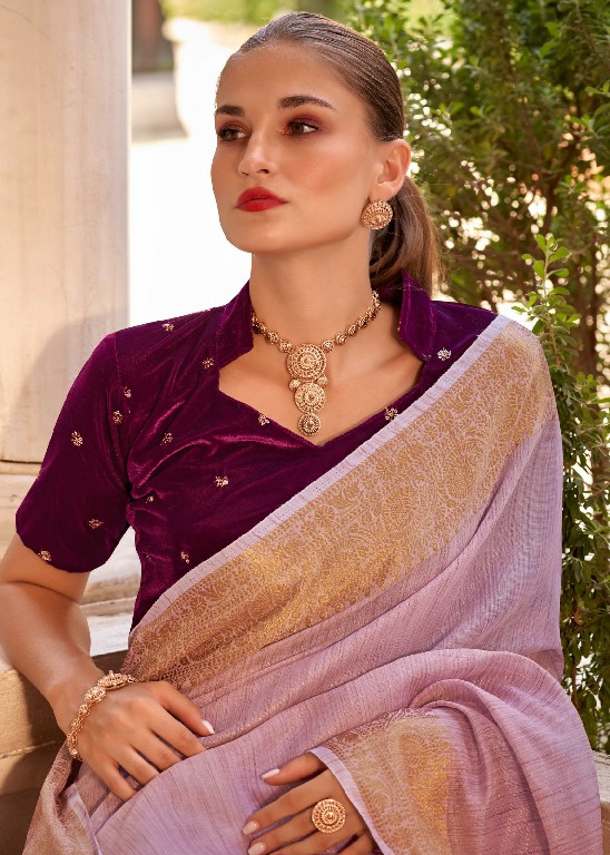 DELICATE SILK BY RAJPATH TISSUE LINEN WITH ZARI WEAVING CLASSIC LOOK SAREE TRADERS