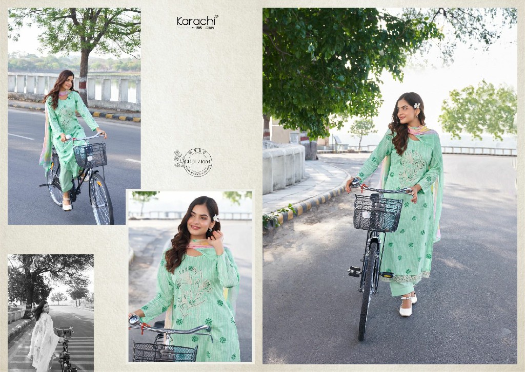 KARACHI PRINTS SUHANA SAFAR DIGITAL PRINT COTTON LIGHT COLOUR 3PCS DRESS