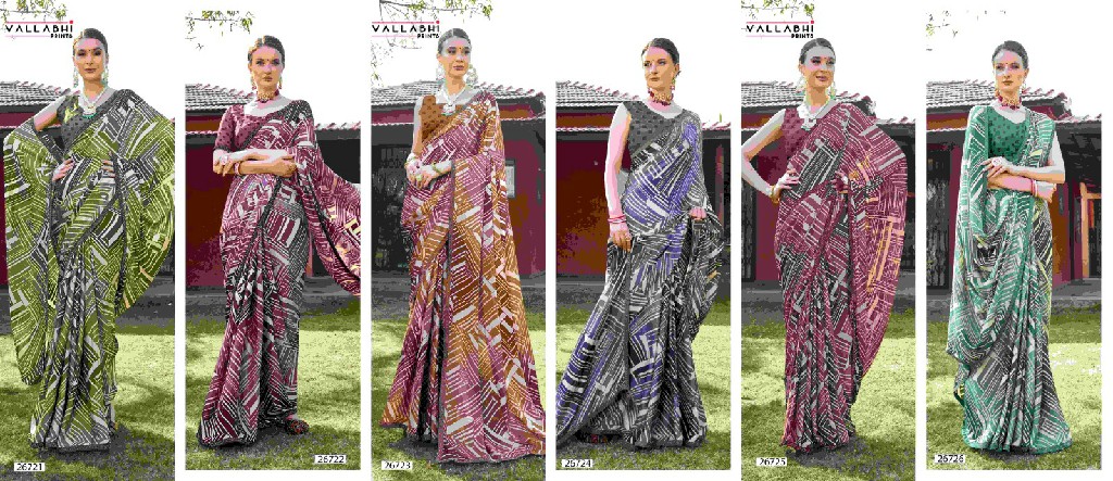 Vallabhi Ramya Vol-8 Wholesale Fancy Swaroski Work Sarees