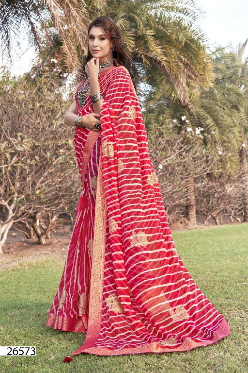 Vallabhi Deepali Wholesale Georgette Fabrics Ethnic Sarees