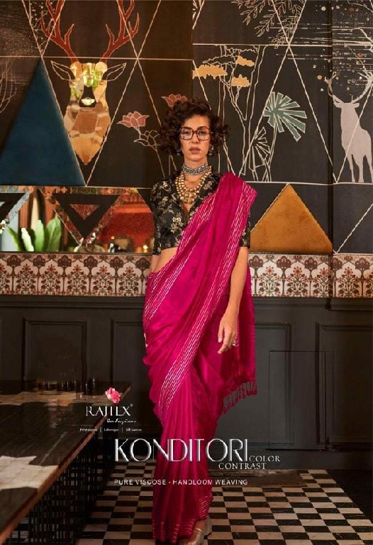 Rajtex Konditori Wholesale Handloom Weaving Function Wear Sarees