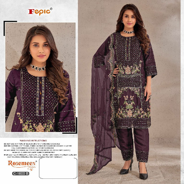 Fepic Rosemeen C-1600 Wholesale Indian Pakistani Salwar Suits