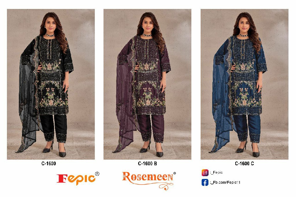 Fepic Rosemeen C-1600 Wholesale Indian Pakistani Salwar Suits