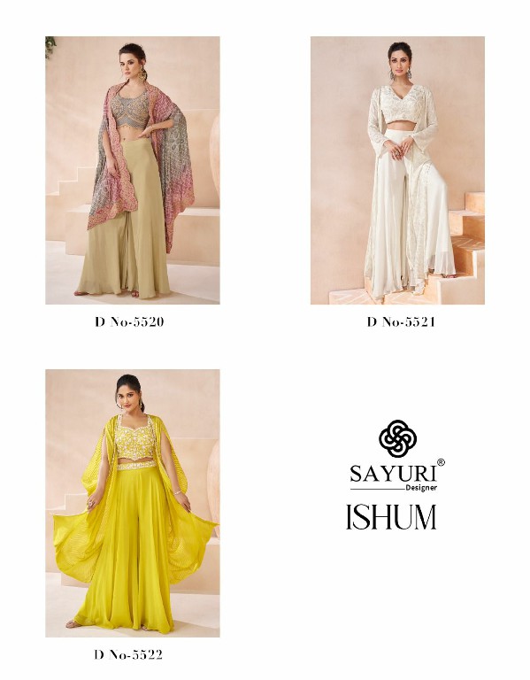 Sayuri Ishum Wholesale Designer Real Georgette Free Size Stitched Suits