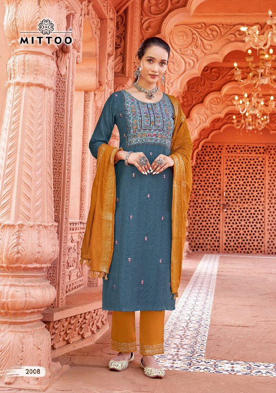 SIMAYAA VOL 2 BY MITTOO READYMADE VISCOSE WEAVING PATTERN UNIQUE COLOURS SALWAR SUIT