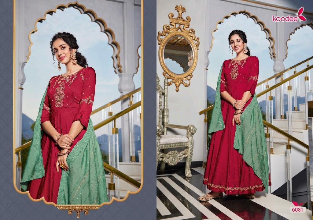 Koodee Sundra Vol-3 Wholesale Gown With Dupatta