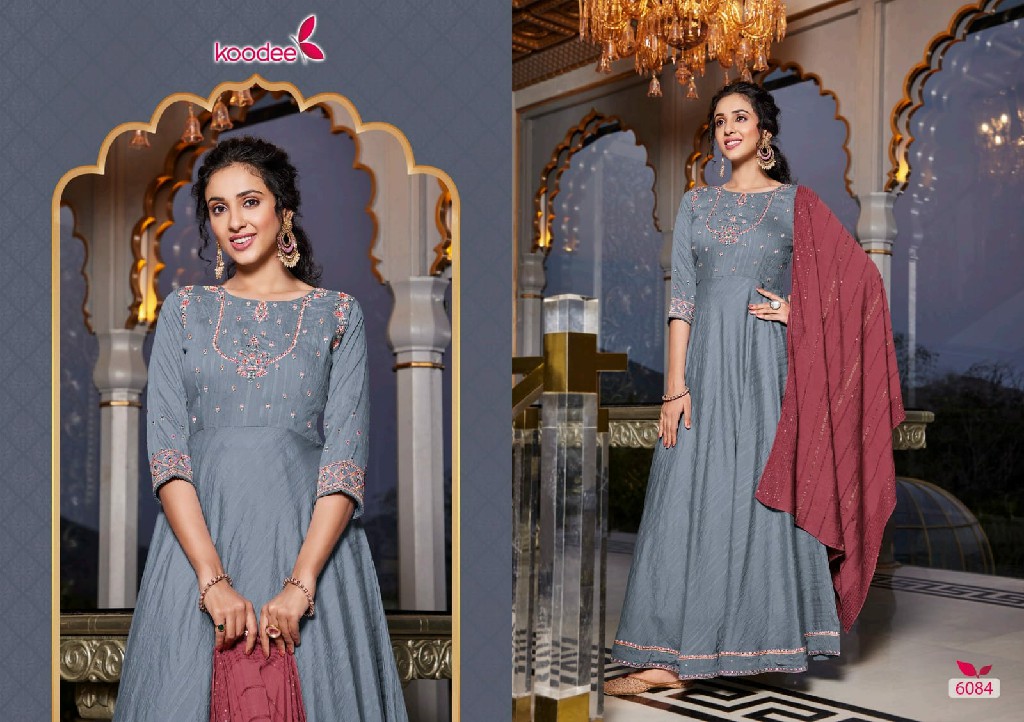 Koodee Sundra Vol-3 Wholesale Gown With Dupatta