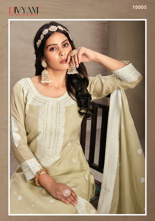 Divyam Moksha Wholesale Pure Organic With Handwork Straight Suits