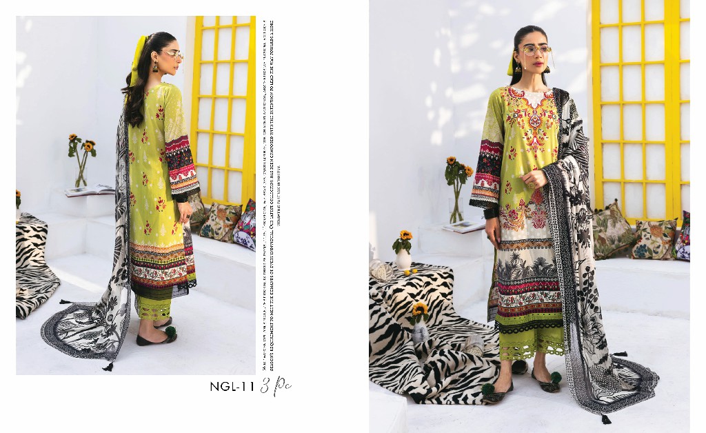 Nureh N Girl 2024-3 Unstitched Premium Printed Lawn Collection