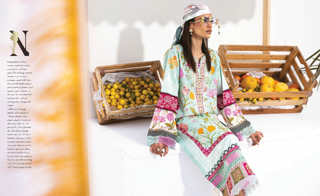 Nureh N Girl 2024-3 Unstitched Premium Printed Lawn Collection