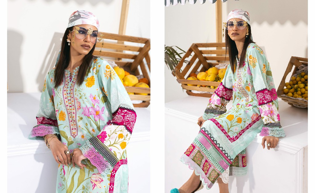 Nureh N Girl 2024-3 Unstitched Premium Printed Lawn Collection