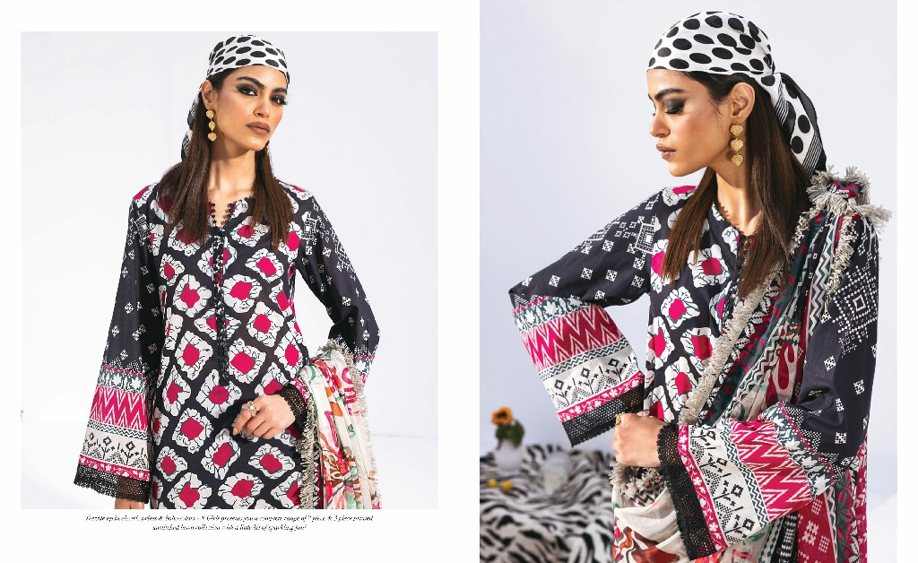 Nureh N Girl 2024-3 Unstitched Premium Printed Lawn Collection