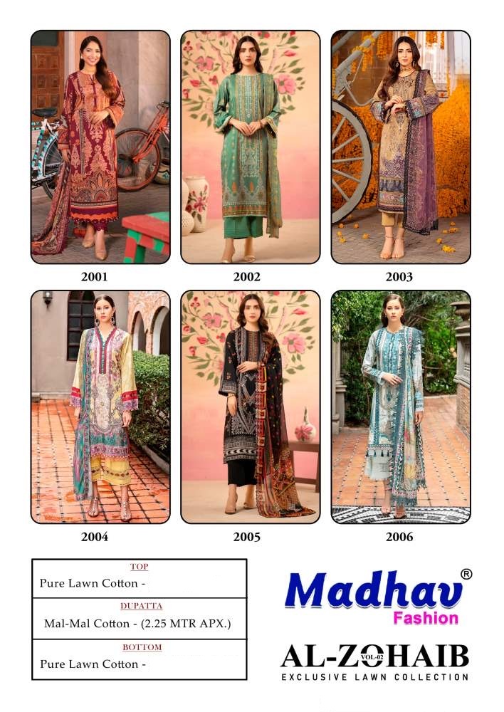 Madhav Al Zohaib Vol-2 Wholesale Readymade Lawn Dress