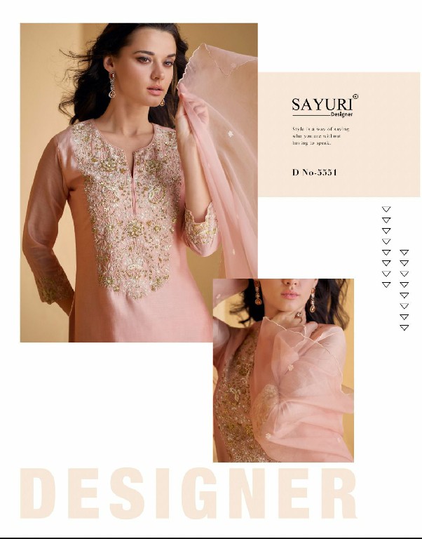 SAYURI DESIGNER SUHANI SI?LK EXCLUSIVE OCCASION WEAR FULL STITCH PALAZZO KURTI DUPATTA