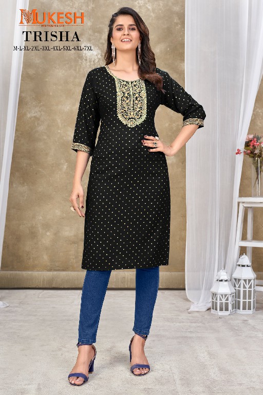 BANWERY TRISHA EMBROIDERY WITH SEQUENCE FANCY COMY WEAR READYMADE BIG SIZE KURTI