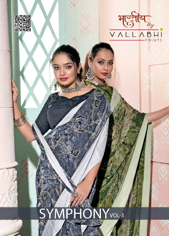 Vallabhi Symphony Vol-3 Wholesale Georgette Fabrics Sarees