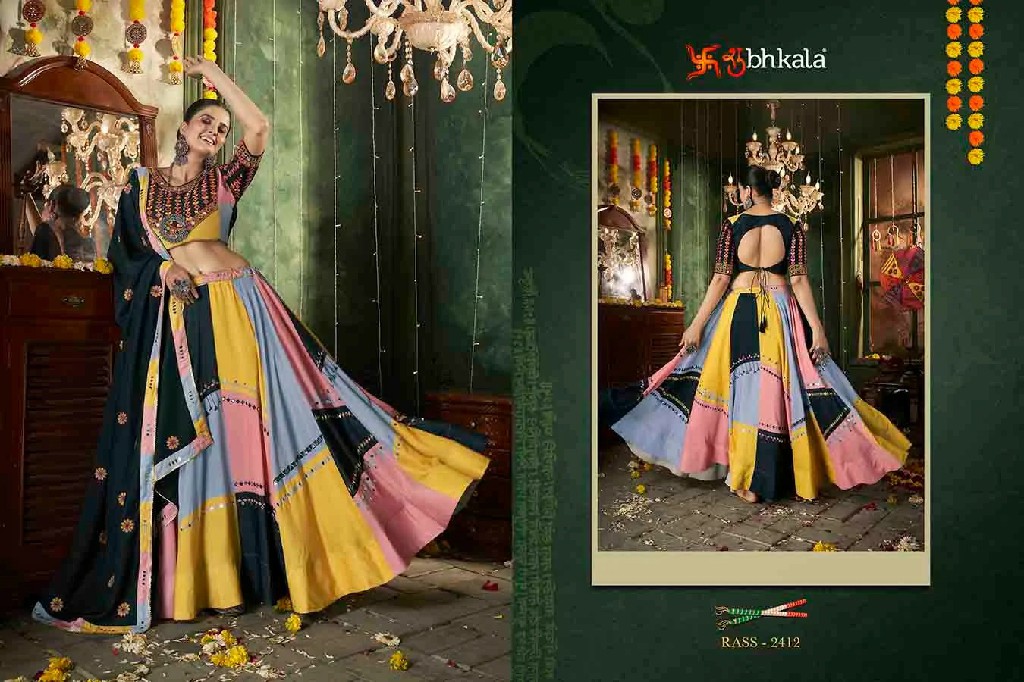 Shubhkala Raas Vol-12 Wholesale Stitched Navratri 2024 Special Lehengas