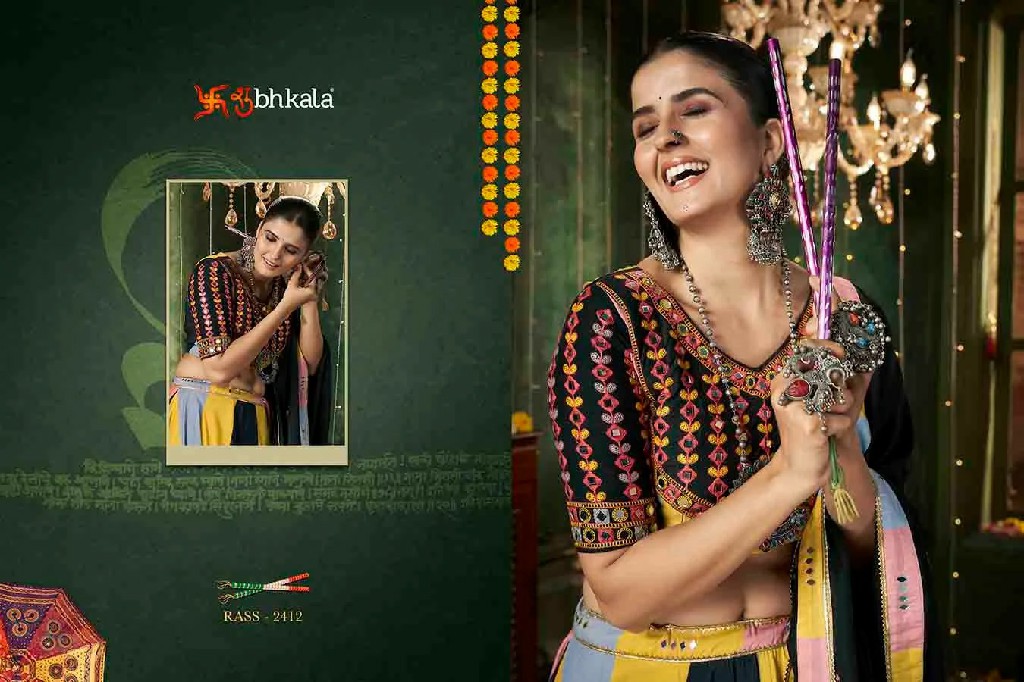 Shubhkala Raas Vol-12 Wholesale Stitched Navratri 2024 Special Lehengas