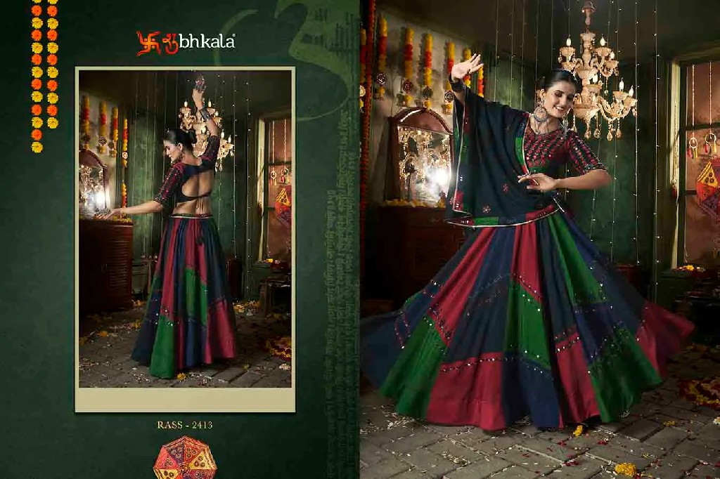 Shubhkala Raas Vol-12 Wholesale Stitched Navratri 2024 Special Lehengas