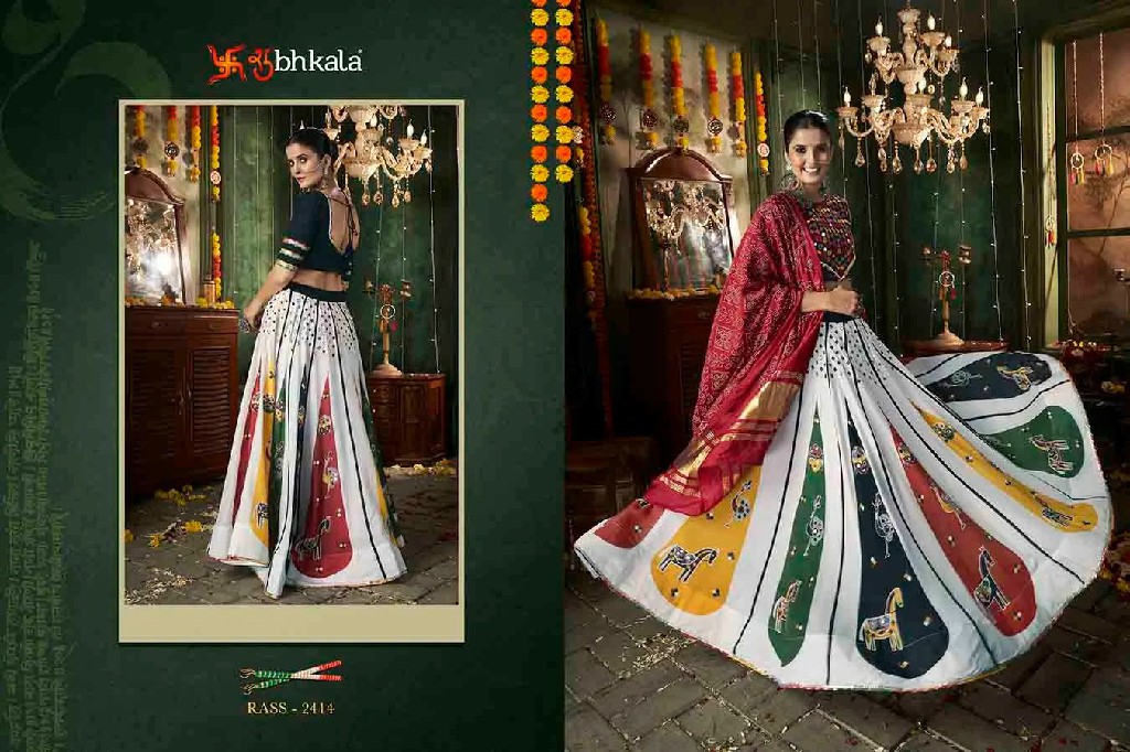 Shubhkala Raas Vol-12 Wholesale Stitched Navratri 2024 Special Lehengas