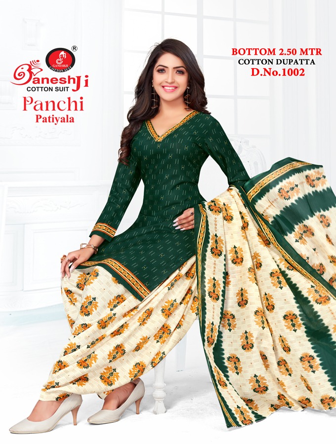 Ganeshji Panchi Patiyala Vol-1 Wholesale Indo Cotton Printed Dress Material