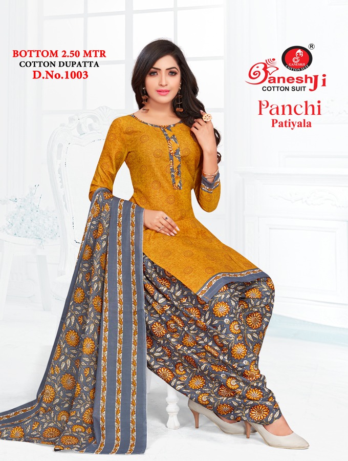 Ganeshji Panchi Patiyala Vol-1 Wholesale Indo Cotton Printed Dress Material