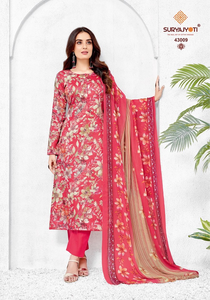 SURYAJYOTI NAISHAA VOL 43 FANCY JAM SATIN REGULAR WEAR PRINTED SALWAR KAMEEZ