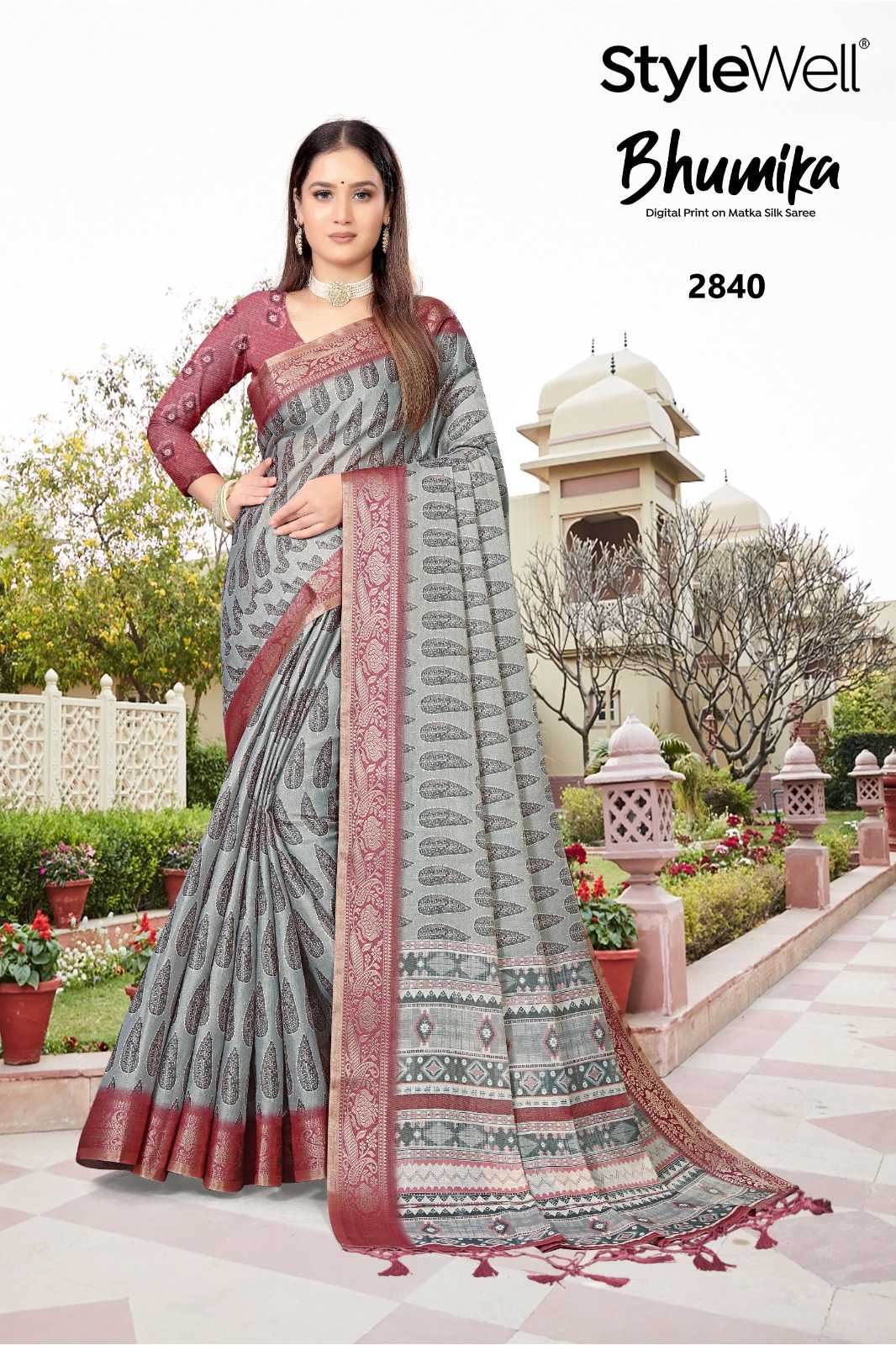 STYLEWELL BHUMIKA VOL 1 CASUAL WEAR DIGITAL PRINT SAREE WITH BLOUSE