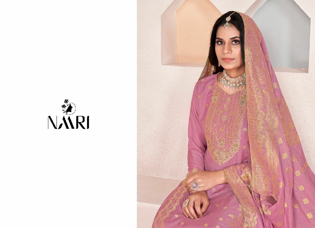 Naari Golden Wholesale Pure Muslin With Siroski Work Dress Material