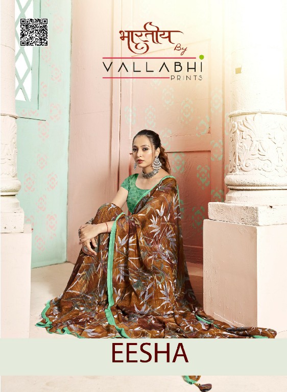 Vallabhi Eesha Wholesale Georgette Fabrics Ethnic Sarees