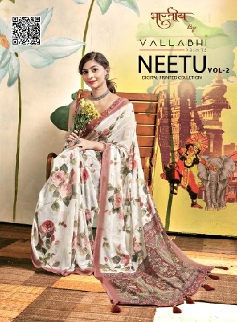 Vallabhi Neetu Vol-2 Wholesale Georgette With Digital Print Sarees