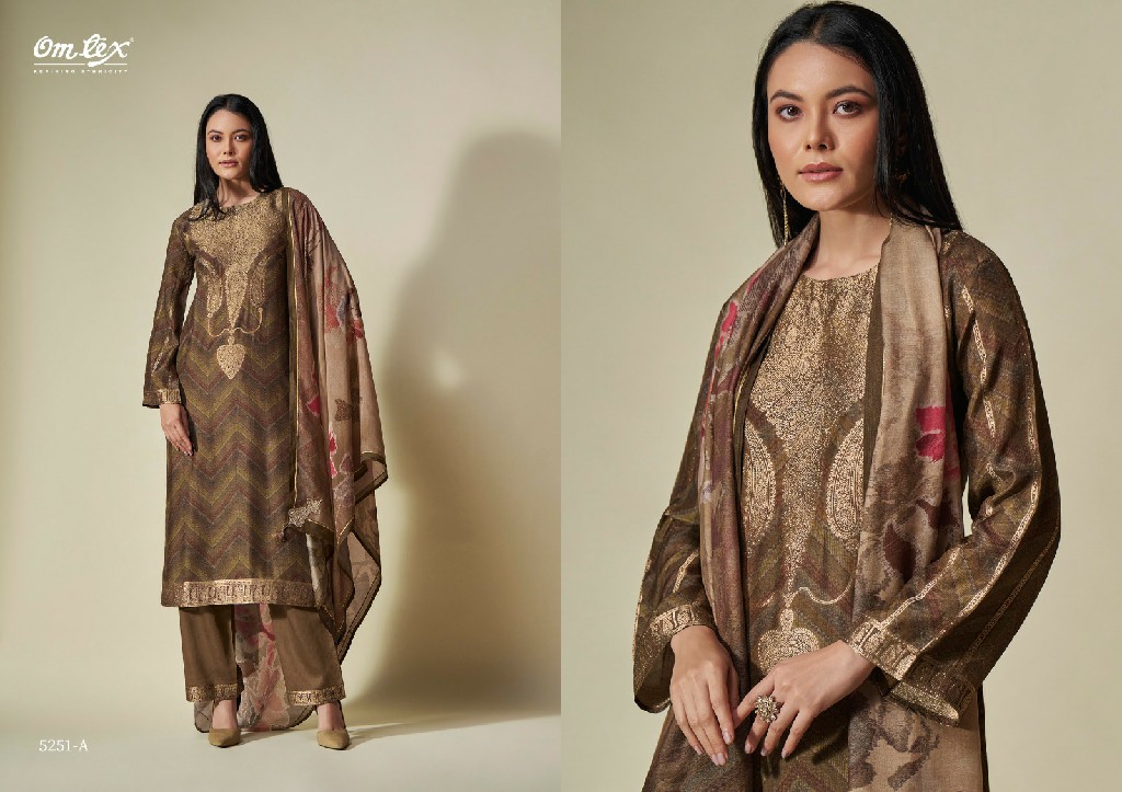 Omtex Cordelia Wholesale Daisy Silk Jacquard Salwar Suits