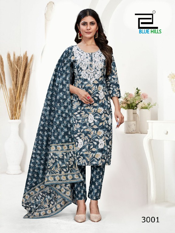 Blue Hills Kanika Vol-3 Wholesale Cotton Readymade 3 Piece Suits