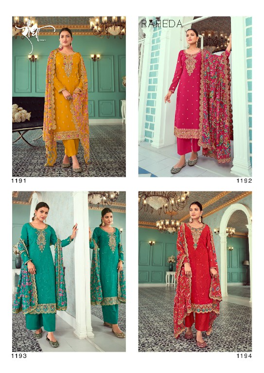 Radha Raheda Wholesale Real Georgette With Work Straight Suits