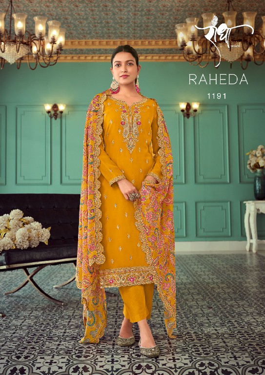 Radha Raheda Wholesale Real Georgette With Work Straight Suits