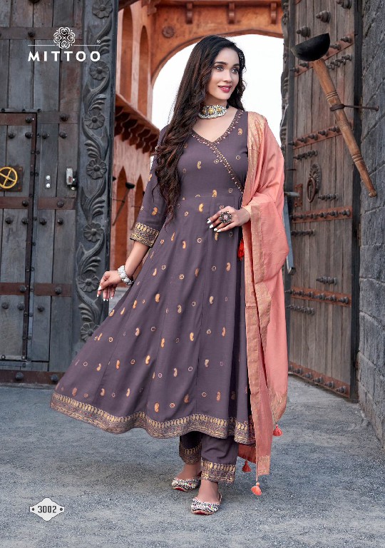 Mittoo Nafiza Wholesale Rayon Slub Kurtis With Pant And Dupatta