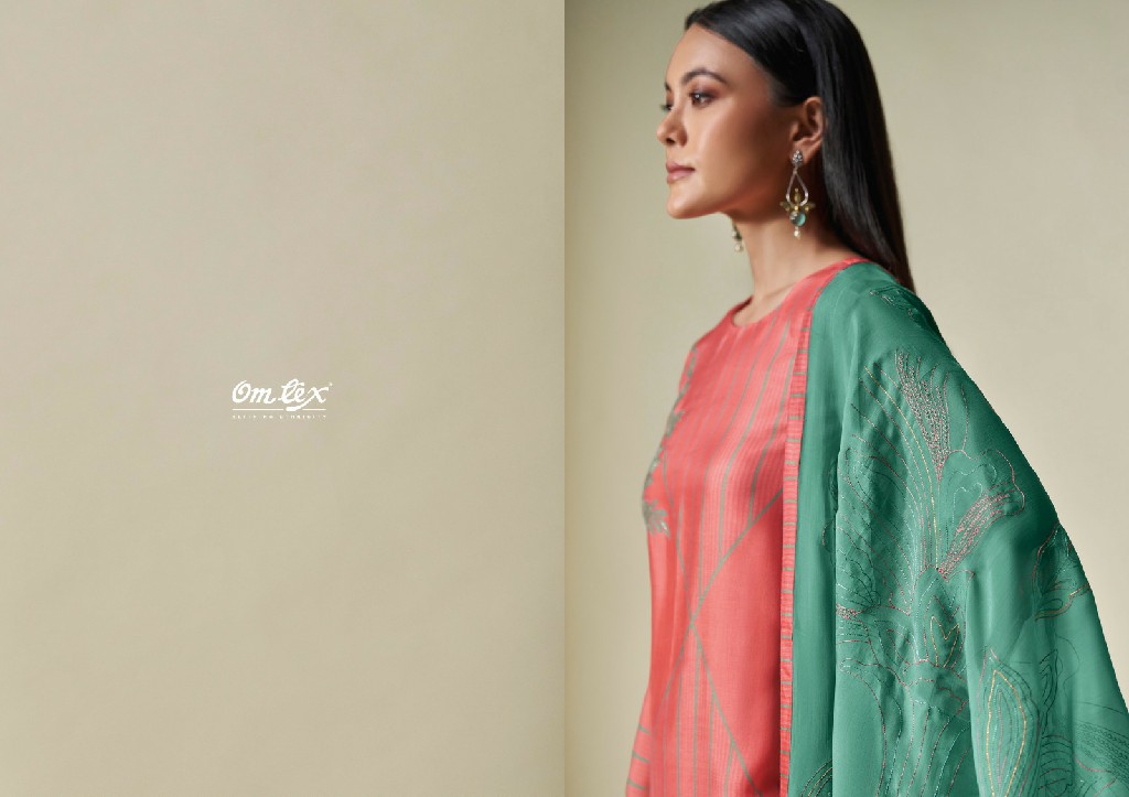Omtex Esti Wholesale Russian Silk With Embroidery Salwar Suits