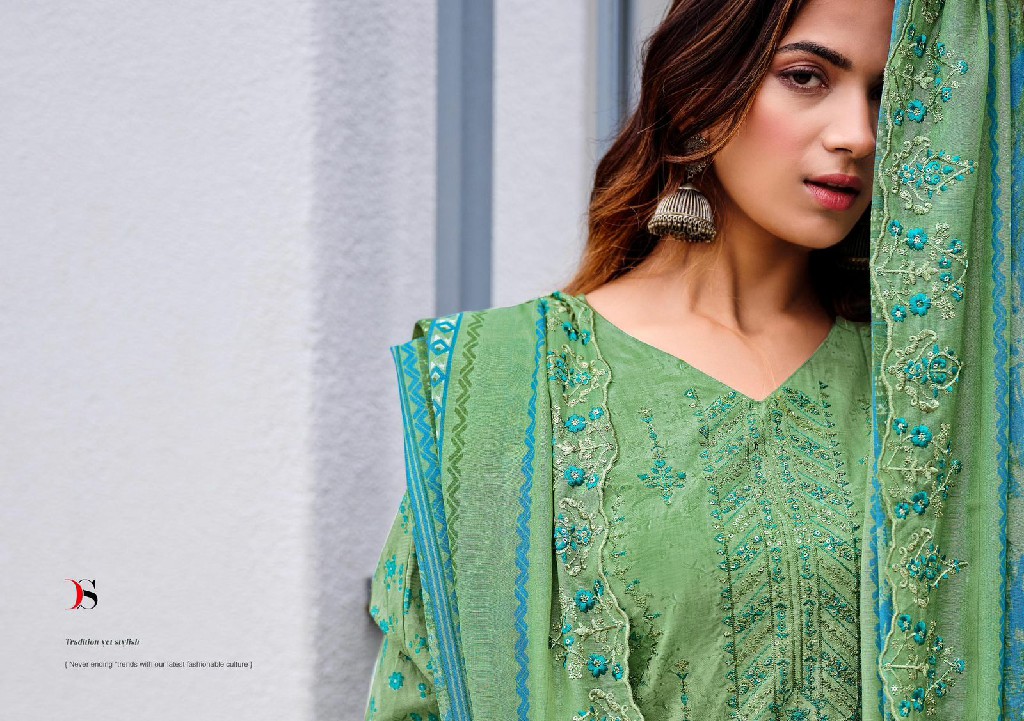 Deepsy Bin Saeed Vol-11 Wholesale Pure Cotton With Self Embroidery Suits
