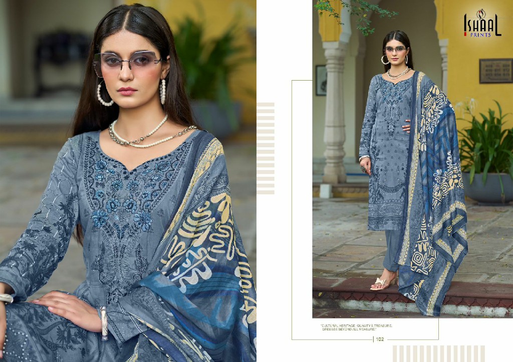 Ishaal Maira Vol-1 Wholesale Embroidered Lawn Dress Material