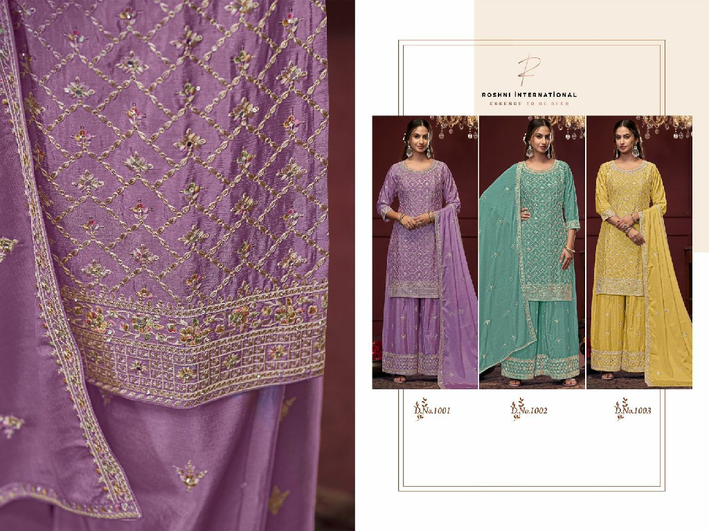 Roshni Layla Wholesale Designer Free Size Stitched Suits