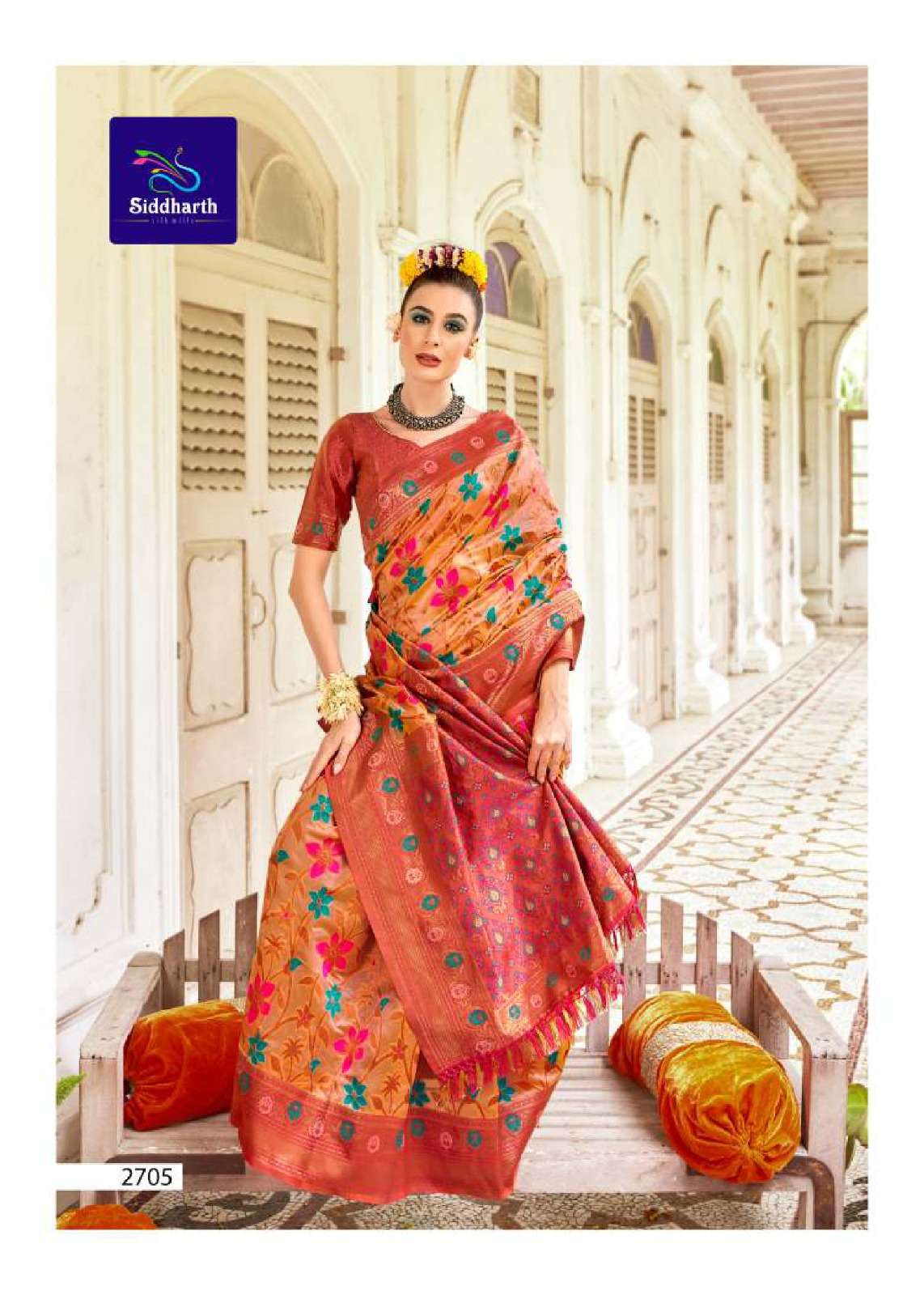 SIDDHARTH SILK MILLS LAUNCH SILK LAVANYA AMAZING DESIGNS FANCY SAREE SUPPLIER