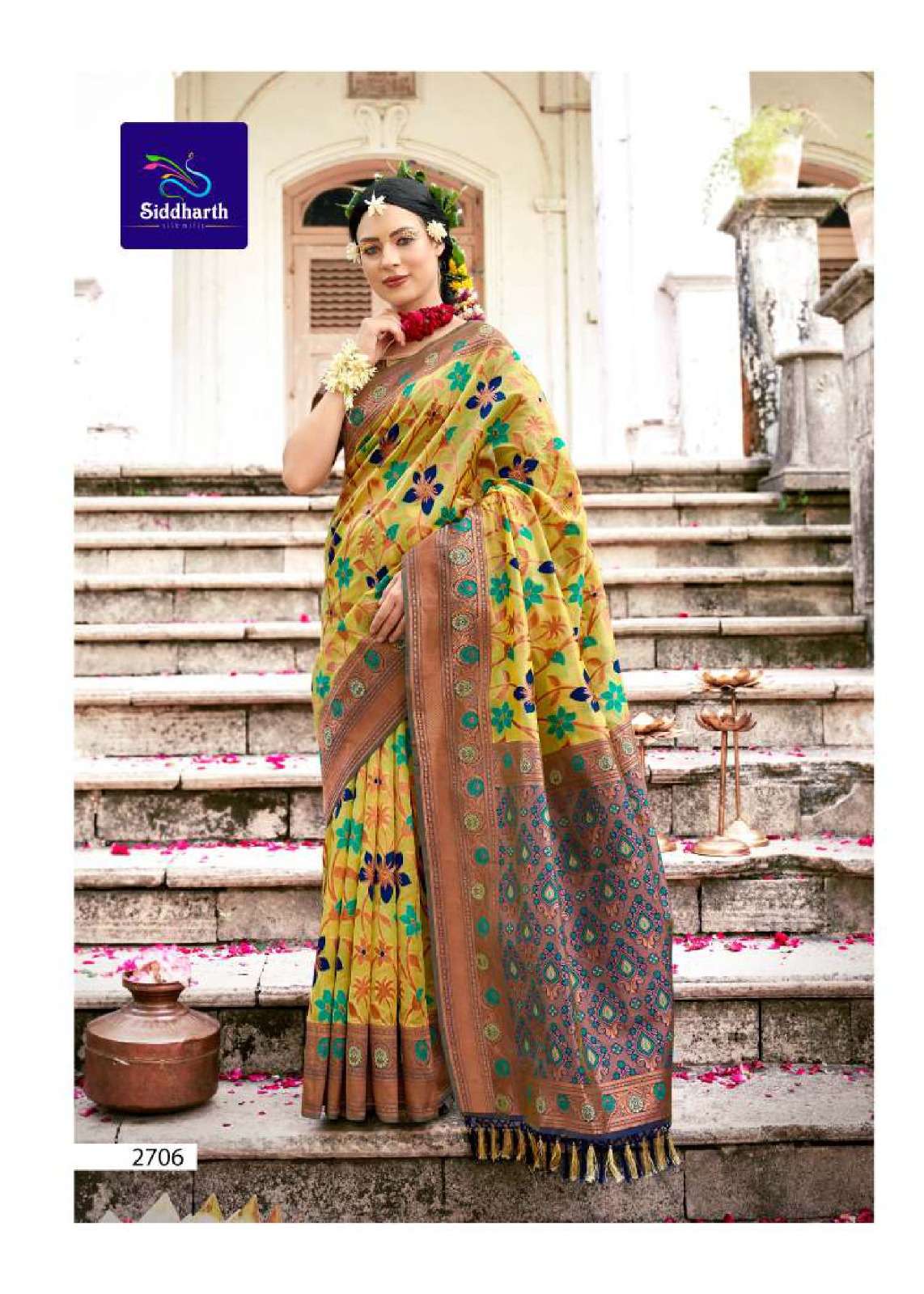 SIDDHARTH SILK MILLS LAUNCH SILK LAVANYA AMAZING DESIGNS FANCY SAREE SUPPLIER