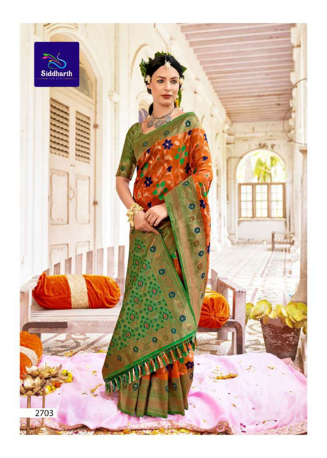 SIDDHARTH SILK MILLS LAUNCH SILK LAVANYA AMAZING DESIGNS FANCY SAREE SUPPLIER