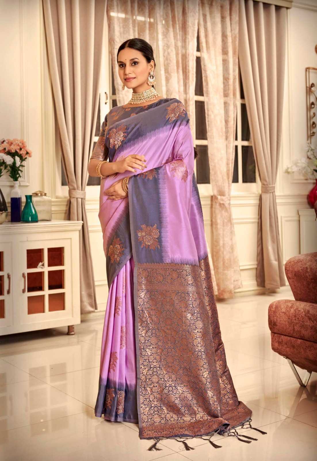 SIDDHARTH SILK PASTEL FUNCTION WEAR SILK SAREE SUPPLIER