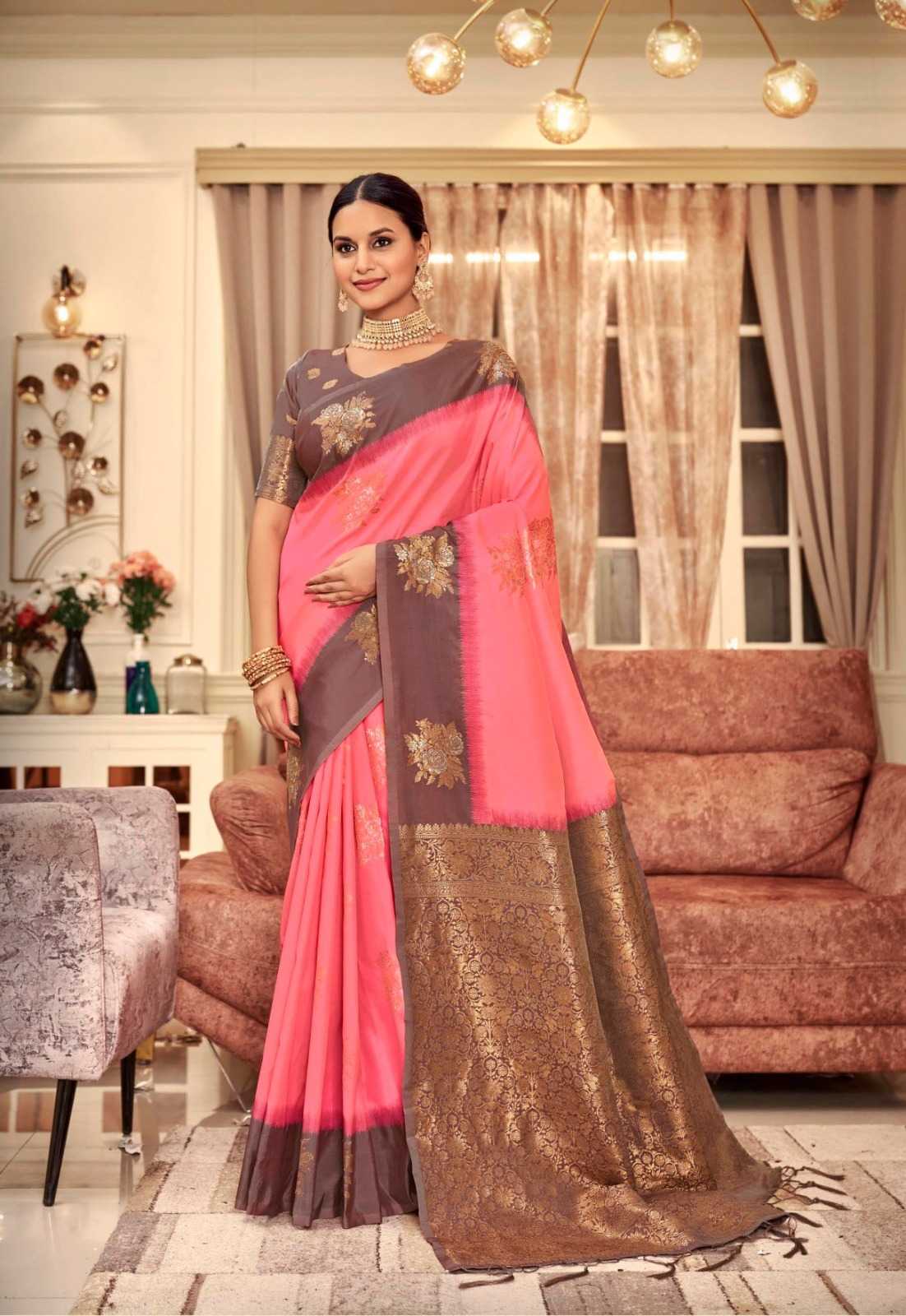 SIDDHARTH SILK PASTEL FUNCTION WEAR SILK SAREE SUPPLIER