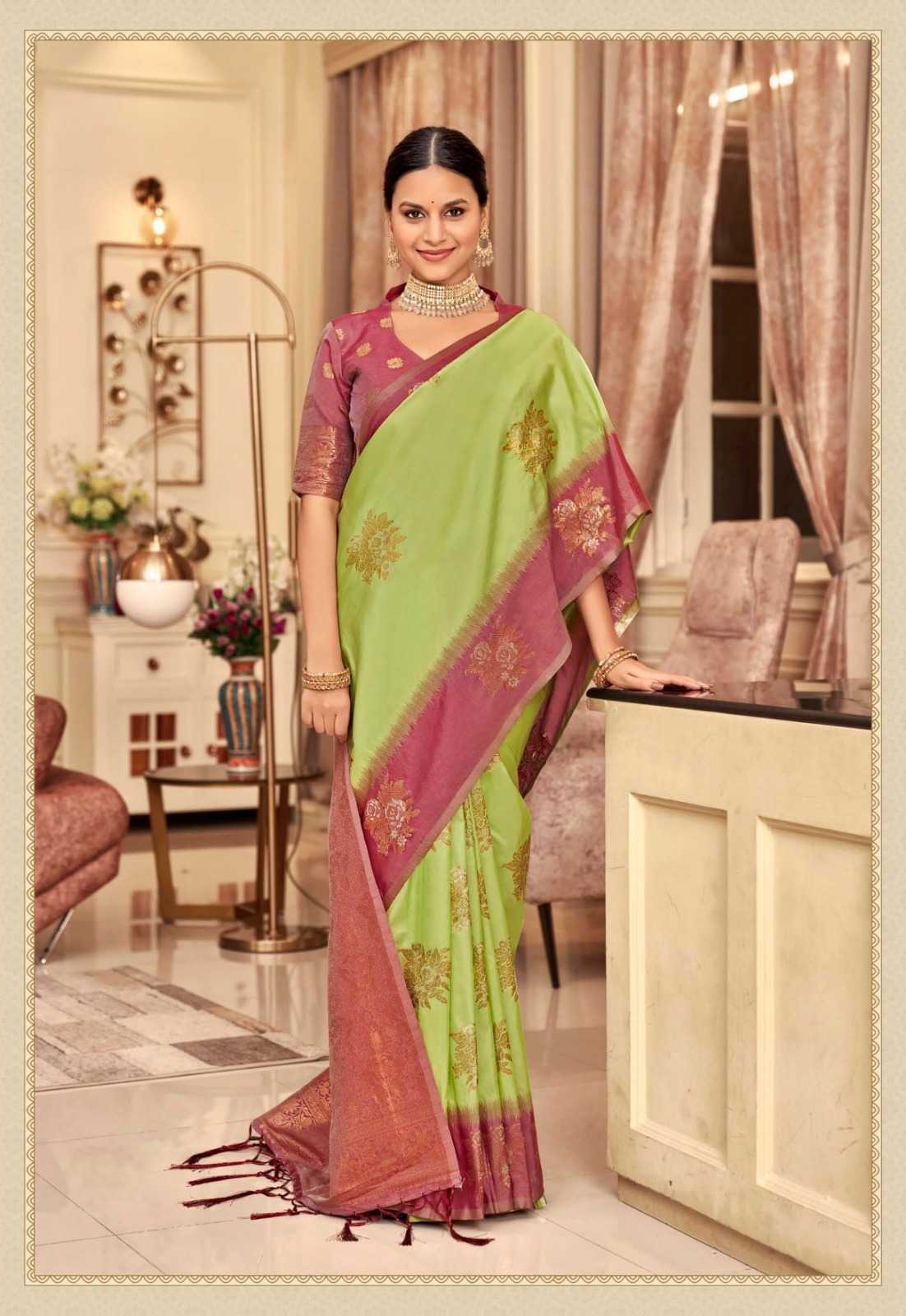 SIDDHARTH SILK PASTEL FUNCTION WEAR SILK SAREE SUPPLIER