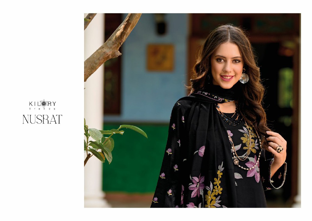 NUSRAT BY KILORY TRENDZ SUPER HIT DESIGN MUSLINE PRINT MODERN PAKISTANI DRESS MATERIAL
